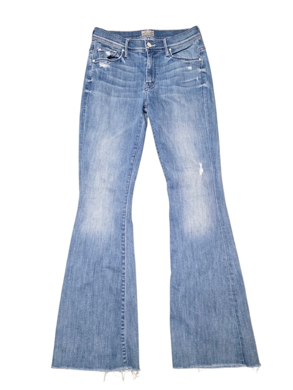 MOTHER THE WEEKENDER FRAY JEANS IN GRAFFITI GIRL 26